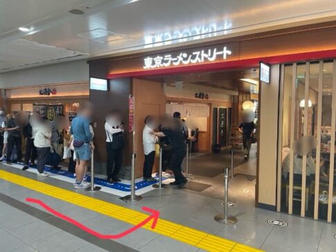 東京ラーメンストリートへ到着